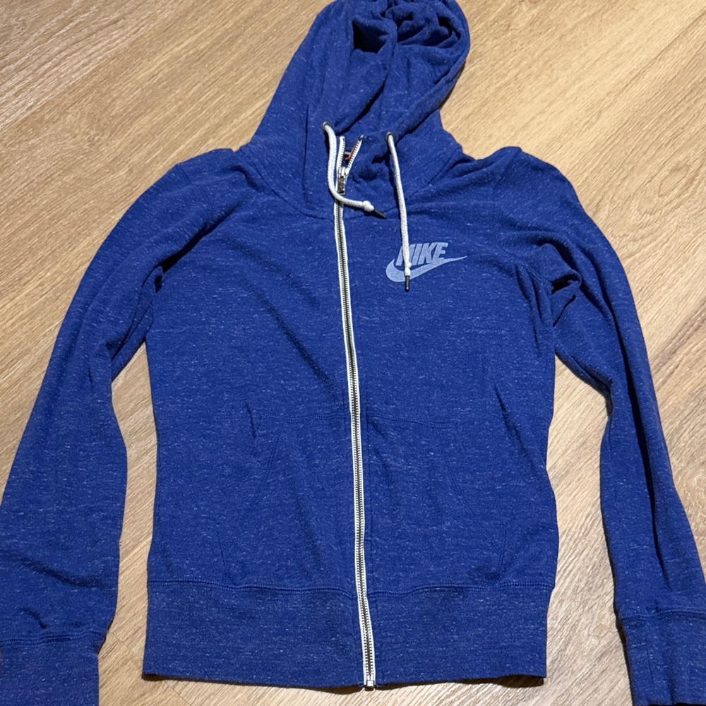 Nike Royal Blue Full-Zip Hooded Sweatshirt